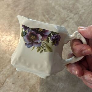 English Pansy Vintage Creamer